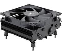 AXP90-X47 Refroidisseur d'air CPU à profil bas noir avec ventilateur PWM TL-9015B de 90 mm,4 caloducs,hauteur 47 mm,pour AMD AM4/Intel LGA 1700/1150/1151/1200,à revêtement noir