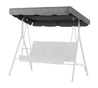 AXPQHL Toit de Rechange pour balancelle,Canopée pour Balancelle Remplacement,Tissu Oxford 600D imperméable et Anti-Ultraviolet Housse de Rechange Toit de Balançoire,Gris,164 * 114 * 15cm