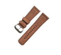 AXPTI Bracelet de montre classique en cuir véritable de 28 mm pour montre Seven Friday, bracelet noir marron avec boucle ardillon, taille unique, Agate