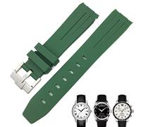 AXPTI Bracelet de montre étanche en caoutchouc pour montre Tissot 1853 Lelocle PRC200 Rolex Submariner Hamilton Omega 19 mm 20 mm, 20 mm, Agate