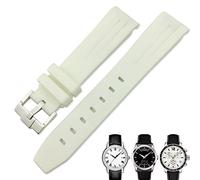 AXPTI Bracelet de montre étanche en caoutchouc pour montre Tissot 1853 Lelocle PRC200 Rolex Submariner Hamilton Omega 19 mm 20 mm, 20 mm, Agate