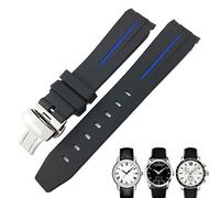 AXPTI Bracelet de montre étanche en caoutchouc pour montre Tissot 1853 Lelocle PRC200 Rolex Submariner Hamilton Omega 19 mm 20 mm, 19mm, Agate