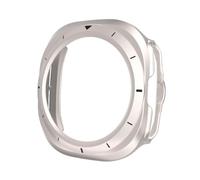 AXPTI Housse de protection PC pour Samsung Galaxy Watch 7 Ultra 47mm, coque de protection pour Galaxy Watch 7 Ultra 47mm, étui de protection pour montre intelligente(Silver Black)