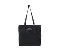 AXPTI Sac fourre-tout en nylon imperméable tendance coréen Hip Hop sac à bandoulière grande capacité pour femme, Noir , Taille unique
