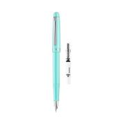 AXPTI Stylo plume rétro pour pratique de calligraphie avec encre rechargeable, stylo signature pour bureau d'étudiant (bleu Gênes, F 0,4 mm)