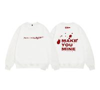 AXQAJL 6e Album Desire:Unleash Sweat-Shirt MAKEYOUMINE Graphic Manches Longues for Hommes Et Femmes(White,S)