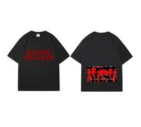 AXQAJL T-Shirts Vintage en-Coton Ample Desire:Unleash, Chemises Unisexes D'été(A-Black,S)