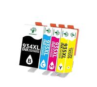 AXRMLVRD Cartouches d'encre 934 XL 935 XL, rendement 4 PK, compatibles avec Officejet Pro 6830 6835 6230
