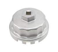 AXRMLVRD Douille d'outil de retrait de clé de filtre à huile Compatible avec Land Avalon ES300h NX300h LS460 GS350 RX350(Color: Silvery)