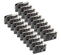 AXRMLVRD Étiquettes 30PK XR-9WE compatibles avec XR-9WE XR-6WE XR-9X XR-9BU XR-9YW 6mm 9mm, Ruban d'étiquettes pour imprimante KL-60 KL-100 KL-120(Gold on Black)