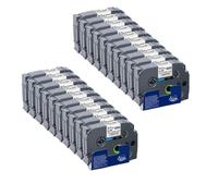 AXRMLVRD Ruban d'étiquette pour Tube thermorétractable 11. 7 mm HSe231 Noir sur Blanc Compatible avec l'étiqueteuse 3 5 10 Paquet de 20(20PK HSe-231)