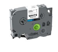 AXRMLVRD Ruban d'étiquettes 12mm Compatible pour 6mm 9mm 12mm 18mm 24mm Ruban laminé Tz231 Tz241 Tz251 Tz221 Tz211 pour imprimante d'étiquettes(Black on Red)