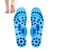 Axrrl Magnétiques De Massage Originales, Semelles Magnétiques Originales, Soutien Optimal,Soulagement De La Douleur Et Fatigue,Idéale Pour Usage Quotidien,Bleu,S