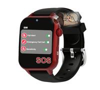 Axrrl Montre SOS avec Alarme De Chute pour Personnes Âgées, Montre Intelligente pour Patients Atteints D'alzheimer, Détection De Chute, Dispositif D'alerte pour Seniors,Rouge,1.9 * 1.6 inch