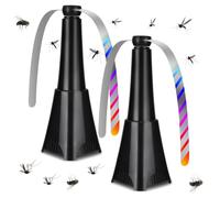 Axrye 2PCS Mouches et Moustiques Repoussent Les Ventilateurs d'insectes Gardez Les Mouches et Les Insectes Loin de la Nourriture sans Utiliser de Produits Chimiques Profitez de Vos Repas à l'extérieur