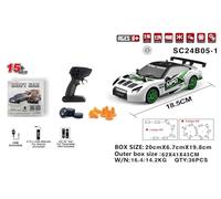 Axrye Voiture de déversement RC 1:24 Voiture télécommandée 15 km/h, 4 x 4, haute vitesse, avec lumière LED, deux batteries mini voiture de déversement, jouet de sport de course, cadeau pour adultes