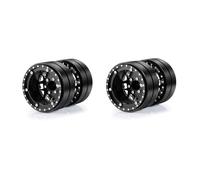 AXspeed Beadlock Lot de 2 moyeux de roue doubles en aluminium de 4,8 cm pour Axial SCX10 TRX-4 TRX-6 Hauler T6 G63 la plupart des voitures télécommandées 1/10