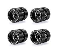AXspeed Beadlock Lot de 4 moyeux de roue doubles en aluminium de 4,8 cm pour Axial SCX10 TRX-4 TRX-6 Hauler T6 G63 la plupart des voitures télécommandées 1/10