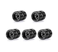 AXspeed Beadlock Lot de 5 moyeux de roue doubles en aluminium de 4,8 cm pour Axial SCX10 TRX-4 TRX-6 Hauler T6 G63 la plupart des voitures télécommandées 1/10