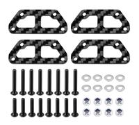AXspeed Kit de levage de châssis avant et arrière en fibre de carbone + 13 mm pour camion Tamiya Clod Buster RC 1/10