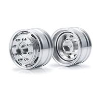 AXspeed Lot de 2 moyeux de roue avant en alliage pour 1/14 Tamiya Trailer Tractor Truck RC Car Upgrade Parts