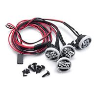 AXspeed Lot de 4 lampes LED rondes RC avec couvercle pour voiture 1/10 TRX-4 Axial SCX10 Tamiya CC01 D90 TF2
