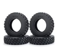 AXspeed Pneus en caoutchouc pour remorques Tamiya 1:14, tracteur, camion RC Crawler Car (25 mm)