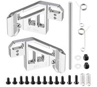 AXspeed Support de suspension en aluminium pour essieu arrière Tamiya CW-01 58347 Lunch Box 58547 Midnight Chassis (argent)