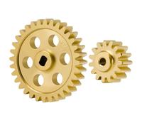 AXspeed Transmission principale en laiton 15/32T avec pignon Mise à niveau pour voiture Crawler RC 1:24 Losi Micro-B 1/28 Micro-T RC Crawler Car