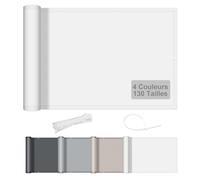 AXT SHADE Taille Personnalisée Brise Vue Balcon 70x1000cm Imperméable Cache Vue Balcon Protection UV Opaque Résistant aux Contre Vent avec Trous et Serre Câbles pour Exterieur Terrasse-Blanc