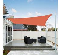 AXT SHADE Voile d'ombrage Imperméable Rectangulaire 3x4m Toile Ombrage UV Protection pour Terrasse Jardin Extérieur-Terre Cuite