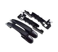 AXTAZS Support PoignéE ExtéRieure Compatible Avec Hyundai Pour Tucson 2.0L 2.7L 2004 2005 2006 2007 2008 2009 826552E000 Poignée De Porte Extérieure Avec Cadre Enjoliveur Base(4 Pcs Rear LH RH)