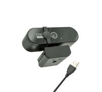 Axtel Clearview Webcam Full HD 1080p USB Camera avec microphone, 90 ° grand angle, réduction du bruit, câble de 3 m, pour PC, Zoom, Teams, Windows/macOS/Linux