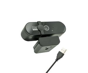 Axtel Clearview Webcam Full HD 1080p USB Camera avec microphone, 90 ° grand angle, réduction du bruit, câble de 3 m, pour PC, Zoom, Teams, Windows/macOS/Linux