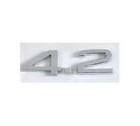 AXTGBHL 3D ABS 2.4 3.6 4.2 Lettres Logo Coffre de Voiture emblème Badge décalcomanie adapté for Audi A4 B7 TT Q5 Q7 A6 B5 B6 C6 C5 A8 S6 S5 S4 RS5 Accessoires(42 Chrome)