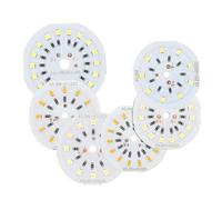 AXTGBHL 5 pièces Lampe for LED 9W 12W 15W 18W DC12V Ra80 2835 Lampe Perle LED Ampoule Lampe Circulaire Blanc Chaud utilisé Accessoire de lumière Mobile Panneau Lumineux(5pcs Warm White,15W 12V1.25A)