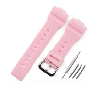 AXTGBHL Accessoires de montre bracelet en résine boucle ardillon for hommes bracelet de montre en caoutchouc adapté for Casio BABY-G BA-111 BA-110 BA-112 BA-120 montre avec femmes(Bright pink)