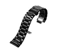 AXTGBHL Bracelet 24mm adapté for Casio Fit For G-SHOCK PRG-600YB/PRG-650/PRW-6600 GA2000, Bracelet en acier inoxydable, boucle pliante en métal, Bracelet de montre(C Black)