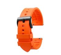 AXTGBHL Bracelet de montre en caoutchouc fluoré, 23mm 24mm, adapté for Casio Fit For G-SHOCK PRW-6600 PRG-600YB 650 PRW-60Y/50Y/70Y, bracelet de Sport étanche for hommes(Orange black,24mm)