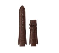 AXTGBHL Bracelet de montre en cuir accessoires adaptés for Tissot 1853 T60 Bracelet de montre T60.1.513 hommes femmes Bracelet de montre convexe 24 × 14mm Bracelet(Brown-no clasp)