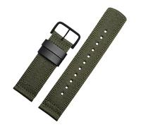 AXTGBHL Bracelet de montre en Nylon, étanche, respirant, tendance, en toile, 24mm, adapté for Casio PRW-6600 PRG-650 PRG-600YB GA2000(Armygreen-black)