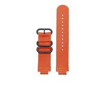 AXTGBHL Bracelet de montre en toile for bouche convexe adapté for CASIO for la série PROTREK prg-260/270 prw-2500t /3500/5000/5100 bracelet de montre en Nylon(Orange-black)