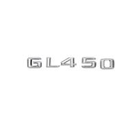 AXTGBHL Chrome 3D ABS Plastique Coffre de Voiture Lettres arrière Mots Badge emblème Autocollant for Classe GL GL450