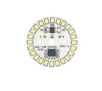 AXTGBHL RnnTuu - Puce LED for Ampoule 3W 5W 7W 9W 12W SMD 2835, Perles de lumière Rondes AC 220V, projecteur d'éclairage 90 Lumen/W, 2 pièces(12W,220V_Cold White)