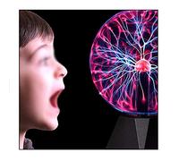 AXTMR Boule de Plasma géante Unisexe, Lampe electricité Statique Qui Peut être touchée et contrôlée par Le Son, Sphere Plasma Magique à Induction Scientifique,Voice 10.5in,Size