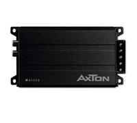 AXTON A1250 Amplificateur numérique mono ultra compact pour voitures et camping-cars, mini amplificateur de basses 1 canal avec entrée haut niveau, amplificateur de 2 ohms stables, 1 x 150 W
