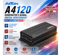 Axton A4120 Autoversterker - 4-kanaals versterker - 4 x 60 W RMS (A1250)