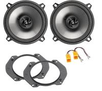 Axton Kit de 2 enceintes AE130 de 13 cm pour Alfa Romeo GTV de 1994 à 2005, Spider de 2006 à 2011 + 2 supports avant + 2 connecteurs