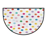 Axurera Tapis demi-rond, paillasson antidérapant lavable pour entrée, salle de bains, chambre à coucher, paillasson antidérapant, 91,4 x 61 cm