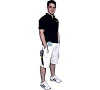 Axus Decor AXU/WBS38 Blue Series Short de Peintre, Blanc, 38"